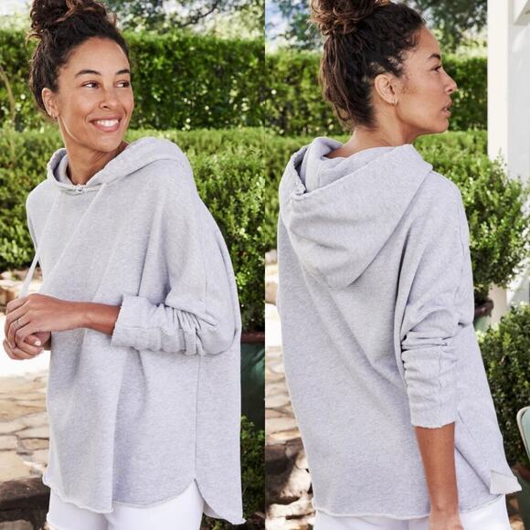 Frank & Eileen Tops - Frank & Eileen Kane Caplet Hoodie Gray Melange Size XS Triple Fleece Made In USA